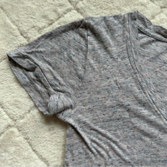 Victoria's Secret PINK | Short Sleeve Heather Gray V-Neck Tee Shirt | Size Small - Picture 5 of 12